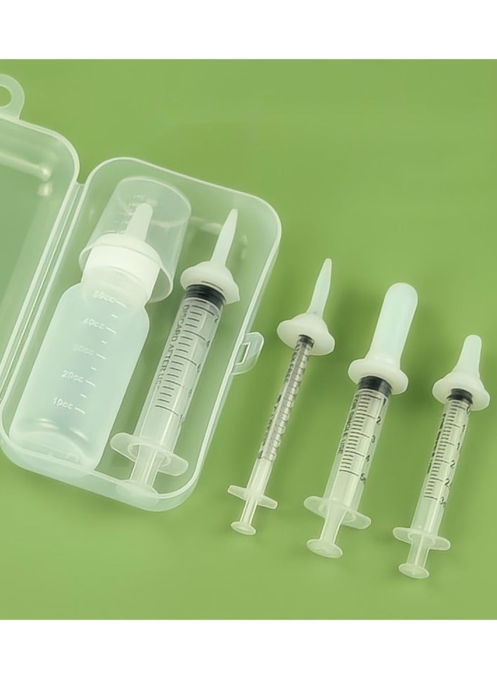 مجموعة حقن تغذية الحيوانات الأليفة مع مصعد, أداة تغذية السيليكون لجر القطط, القطط حديثة الولادة, الكلاب, الحيوانات الصغيرة, الأرانب, حقن تغذية, حقن سائلة, منتجات تغذية القطط, حلمات استبدال للأرانب, الحيوانات الصغيرة, السنجاب, زجاجات القط الصغيرة - Image 1