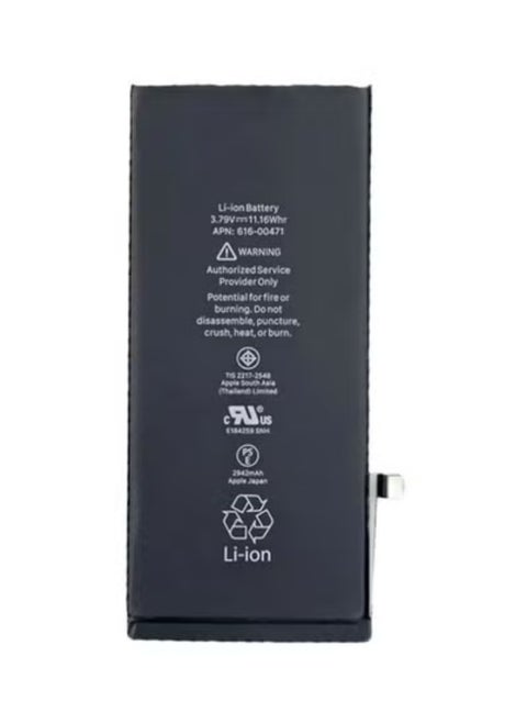 2942mAh High-Capacity Replacement Battery for Apple iPhone XR | Internal Rechargeable Lithium-Ion Battery with Durable Black Finish | Fast Charging, Safe & Long-Lasting Power | Ideal Spare Part for iPhone XR Battery Replacement & Easy DIY Repair Kit Included