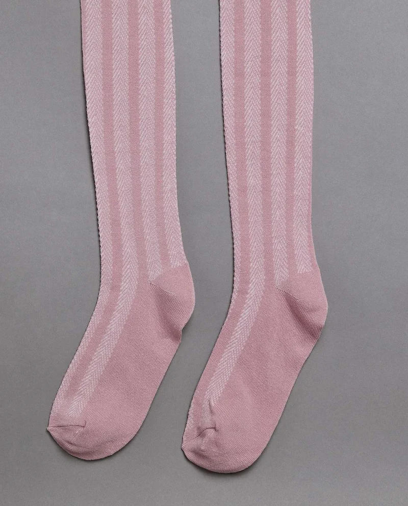 R&B 2 Pack Footed Stockings