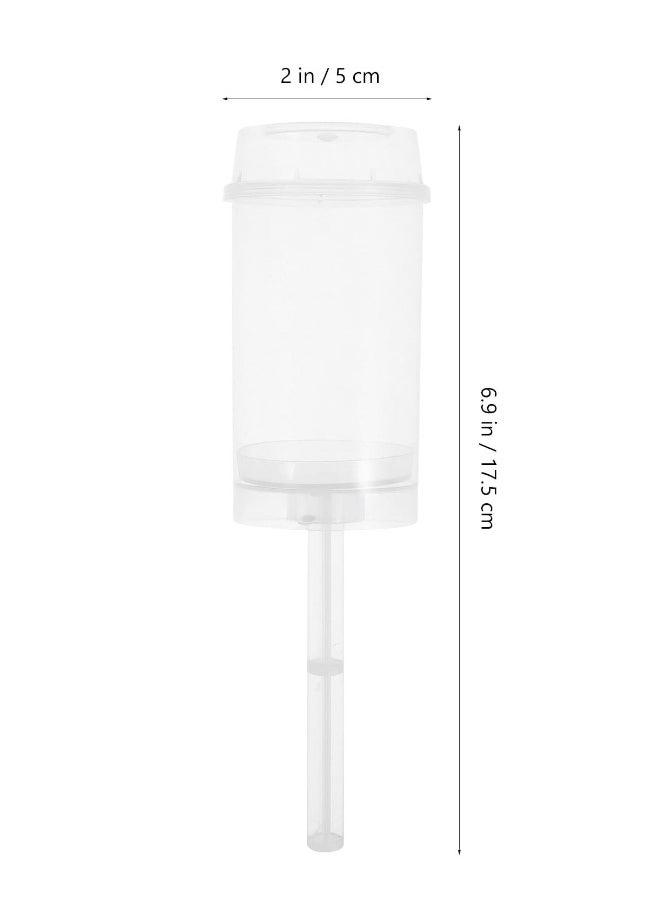 Generic - 30pcs Push Up Cake Shooter Round Shape Clear Cake Holders Push Pops Plastic Containers with Lids for Ice Cream Dessert Baking Molding(Plastic-Clear) - Image 1