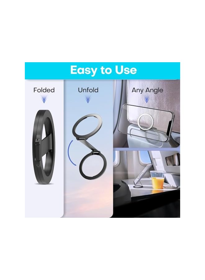 Green Tiger Mini Airplane Magnetic Phone Holder, Mag-Safe Compatible, Magnetic Travel Phone Mount, Must-Have Travel Accessories, Ideal for Long Flights, Compact and Convenient, Great for Smartphones - Image 5