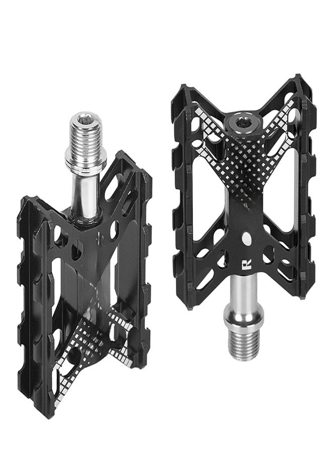 ENLEE Folding Bike Pedals Aluminium Alloy Flat Bicycle Platform Pedals Mountain Bike Pedals Cycling Pedals - Image 1