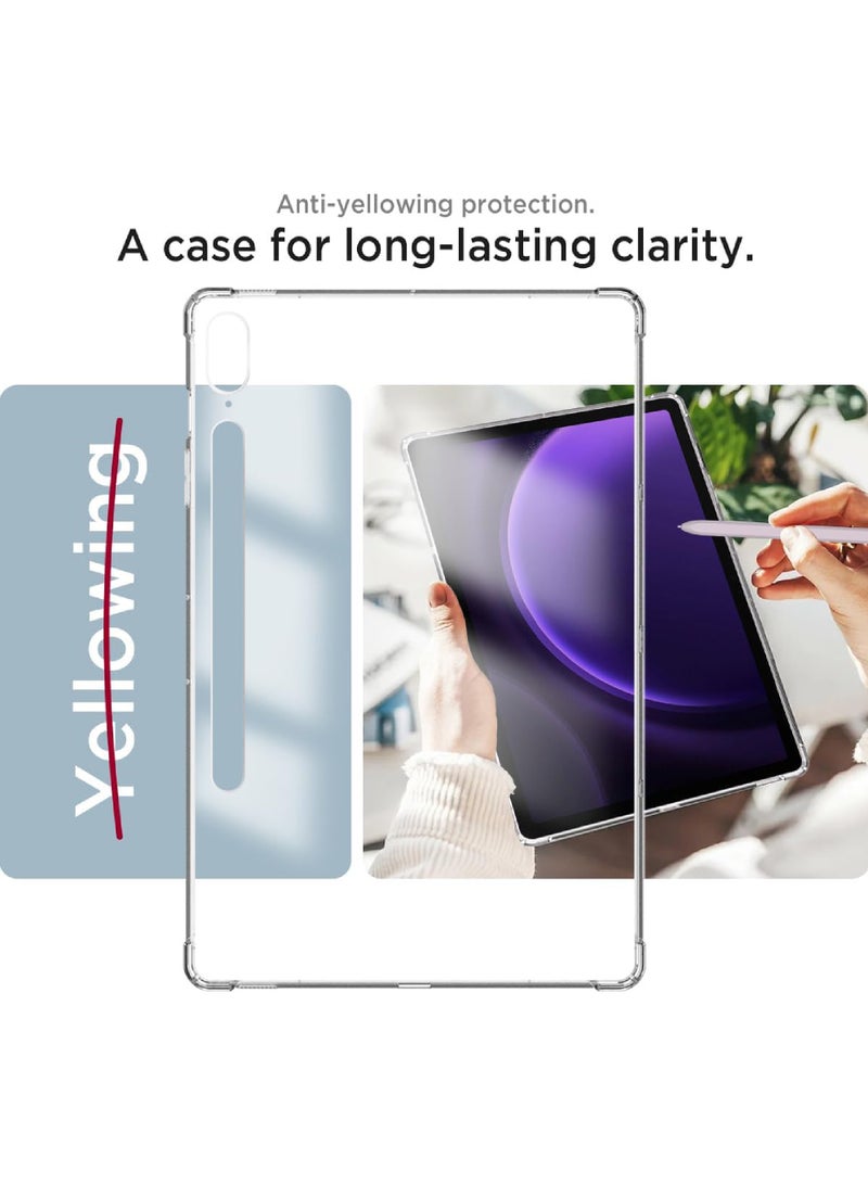 Rock Pow Clear Case for Samsung Tab S9 FE Plus 12.4 Inch (SM-X610/SM-X616) Soft TPU Ultra-Thin Corner Air-Cushion Shockproof Protective Bumper Case for Samsung Galaxy Tab S9 FE Plus 12.4 Inch 2023 - Image 5