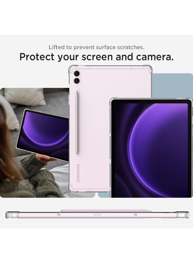 Rock Pow Clear Case for Samsung Tab S9 FE Plus 12.4 Inch (SM-X610/SM-X616) Soft TPU Ultra-Thin Corner Air-Cushion Shockproof Protective Bumper Case for Samsung Galaxy Tab S9 FE Plus 12.4 Inch 2023 - Image 3