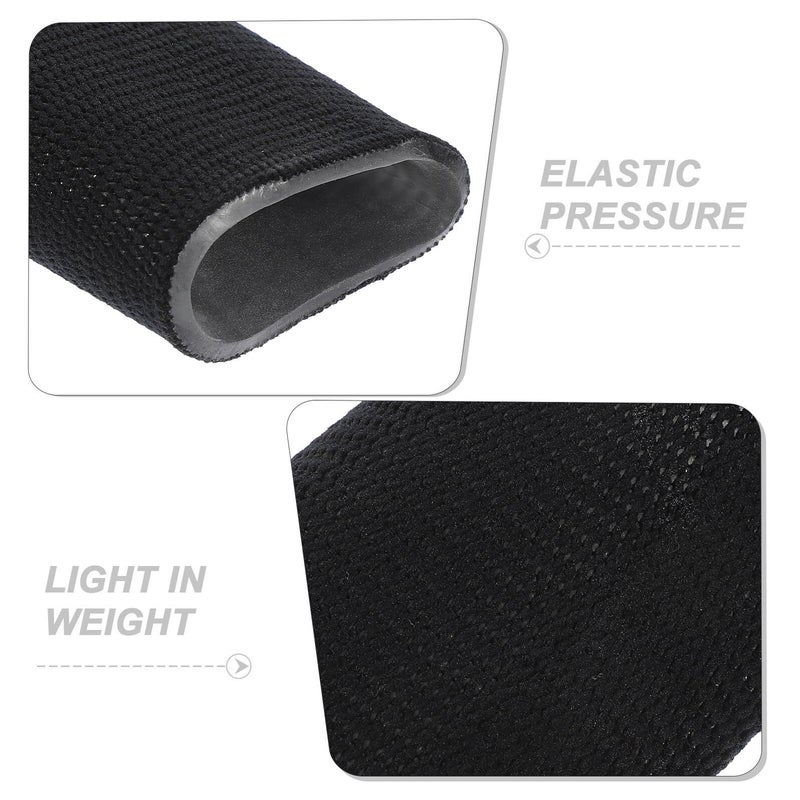 SUPVOX Elastic Ankle Brace and Wrist Wrap Set 2pcs Skin Friendly Black Portable Sports Protection - Image 4