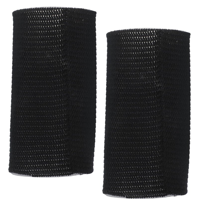 SUPVOX Elastic Ankle Brace and Wrist Wrap Set 2pcs Skin Friendly Black Portable Sports Protection - Image 2