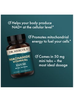Dr. Mercola Niacinamide vitamin b3 50 mg per tablet mini tabs |  non-flushing, 270 tablets | dietary supplement  - Image 4