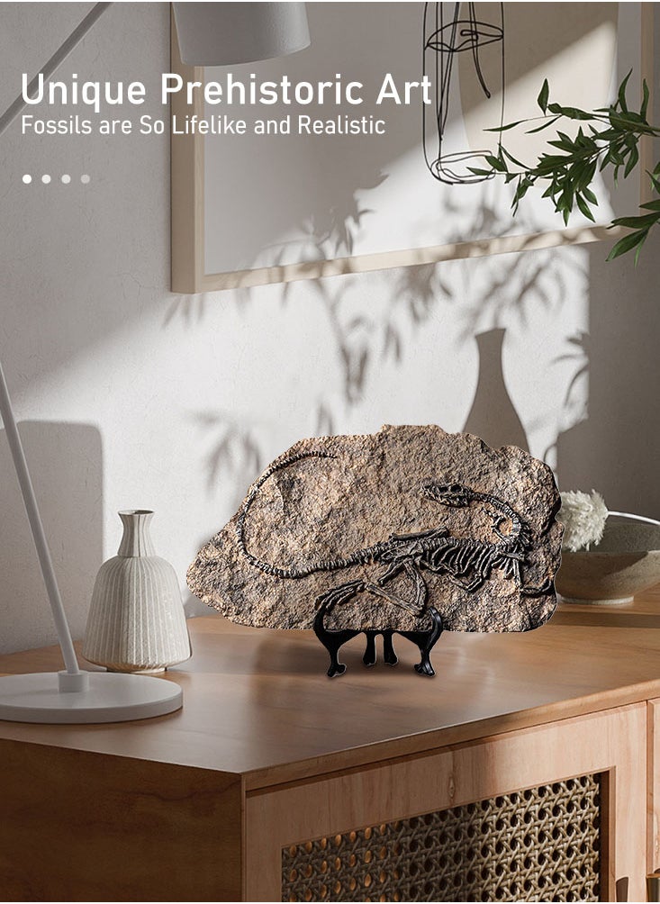 Perfii - Handcrafted Dinosaur Skeleton Model - Resin Fossils Sculpture with Realistic Details, High Durability, Low Maintainance and a Perfect Home or Office Decoration - Image 1
