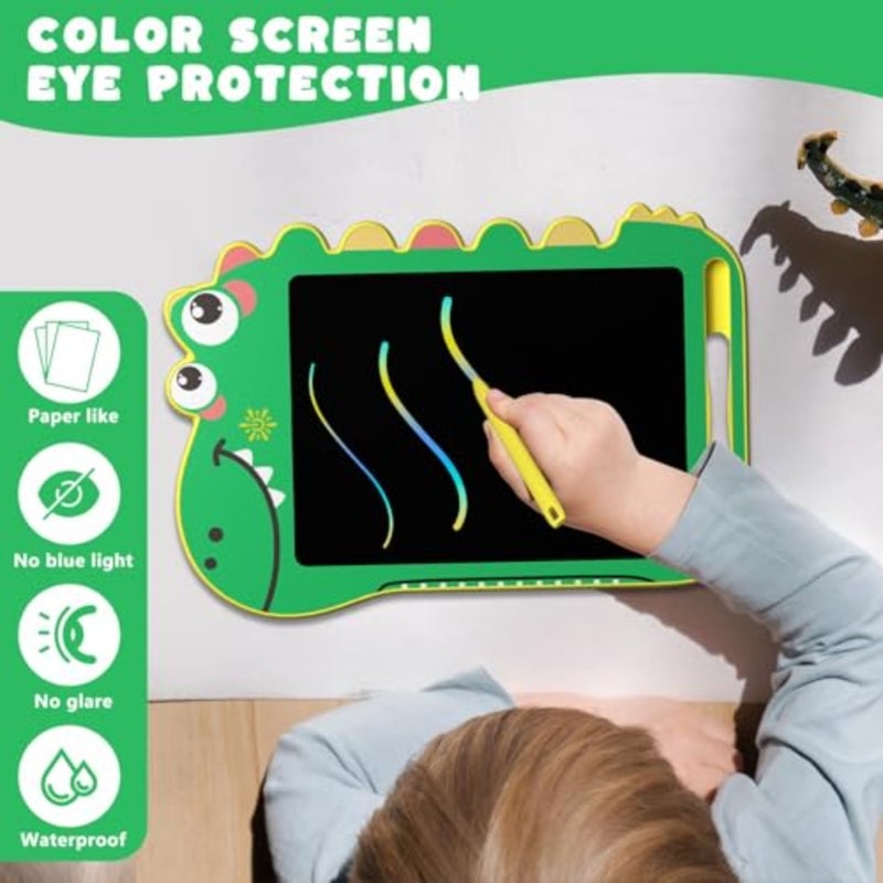 LCD Writing Tablet for,8.5 Inch Dinosaur Colorful Doodle Board with Screen Lock Erase Button Educational Drawing Pad for 3-8 Year Old Boys Girls Birthday Gift Travel Toy - Image 5