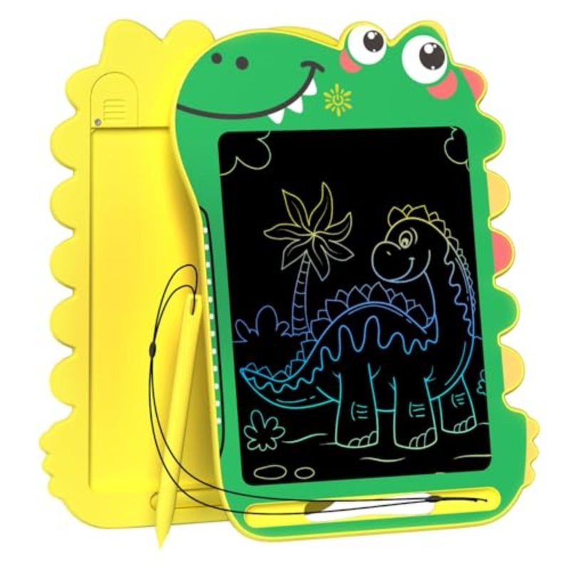 LCD Writing Tablet for,8.5 Inch Dinosaur Colorful Doodle Board with Screen Lock Erase Button Educational Drawing Pad for 3-8 Year Old Boys Girls Birthday Gift Travel Toy - Image 1