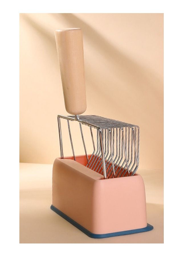 Altheqa Durable Litter Shovel Metal scoop with stand pink - Image 1