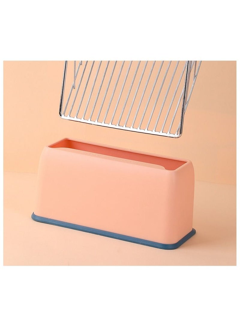 Altheqa Durable Litter Shovel Metal scoop with stand pink - Image 4