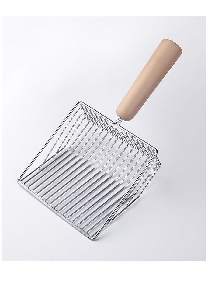 Altheqa Durable Litter Shovel Metal scoop with stand pink - Image 2