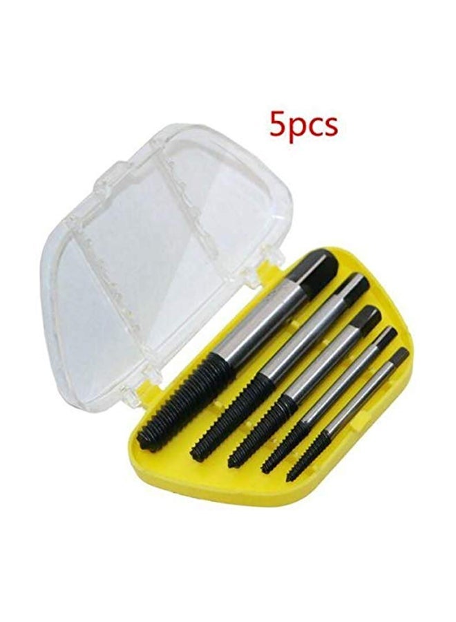 NIBEMINENT 5-Piece Extractor Drill Screw Set Silver/Black - Image 3
