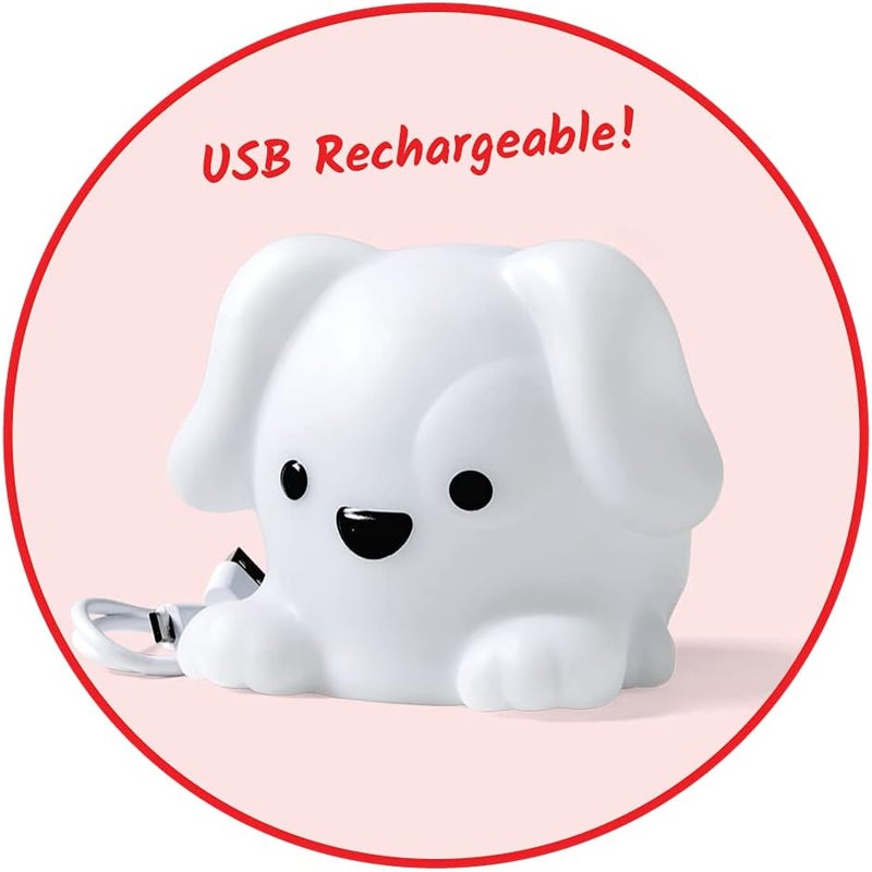 hand2mind hand2mind PAWZ The Calming Pup Learn Deep Breathing Rechargeable Animal Night Light Kids Anxiety Relief Mindfulness for Kids Calm Down Corner Supplies Social Emotional Learning Activities - Image 3