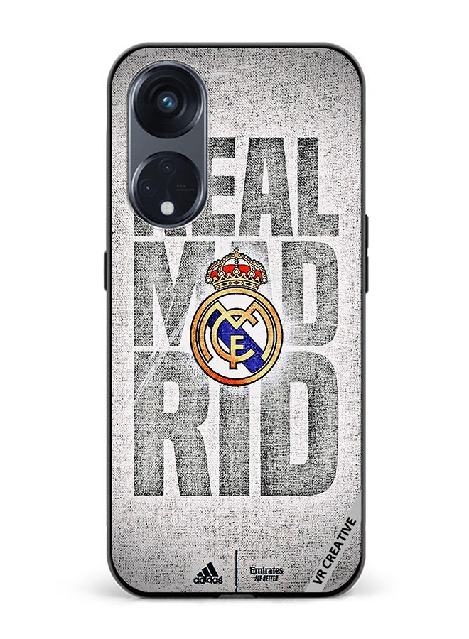VR CREATIVE Protective Case Cover For Oppo Reno8 T 5G Real Madrid Logo Design Multicolour - Image 1