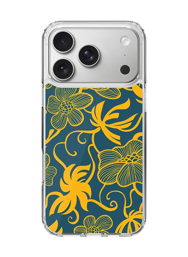 Stylizedd Classic Clear MagSafe Case for iPhone 17 Pro , Hybrid Soft Case Flexible Edges Anti Drop TPU PC Gel Thin Transparent Cover [ Designed for iPhone 17 Pro ] - Euro Pattern Full Print