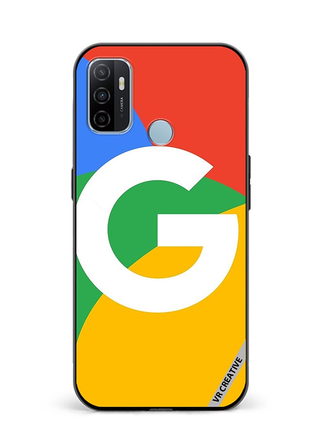 VR CREATIVE Protective Case Cover For Oppo A53 Google Logo Design Multicolour - Image 1