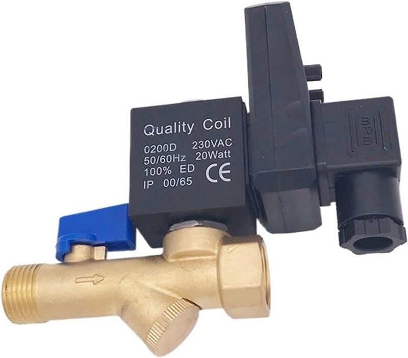 1/2 Electric Drain Timer 12V 24V 220V 16bar Solenoid Valve Water Controller Brass 2 Way Compressor Automatic Valve(ETD-B,AC110V) - Image 1