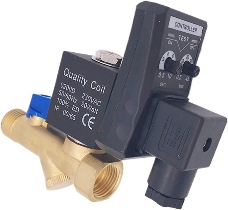 1/2 Electric Drain Timer 12V 24V 220V 16bar Solenoid Valve Water Controller Brass 2 Way Compressor Automatic Valve(ETD-B,AC110V) - Image 3