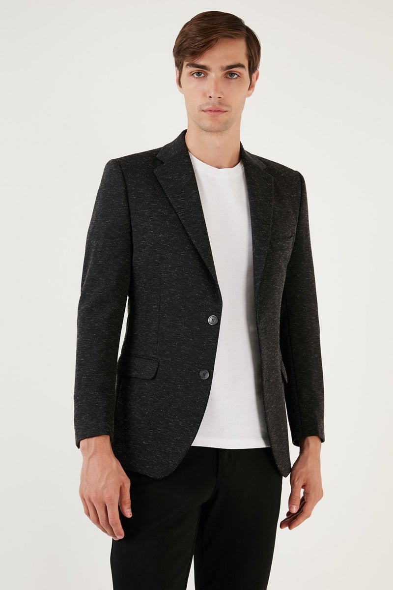 Buratti 6 Drop Double Slits Melted Slim Fit Blazer Men's Jacket 6601020  - Image 1