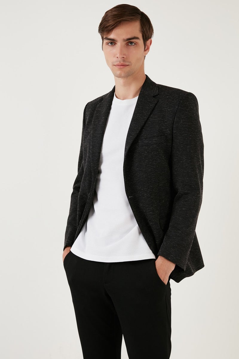 Buratti 6 Drop Double Slits Melted Slim Fit Blazer Men's Jacket 6601020  - Image 3