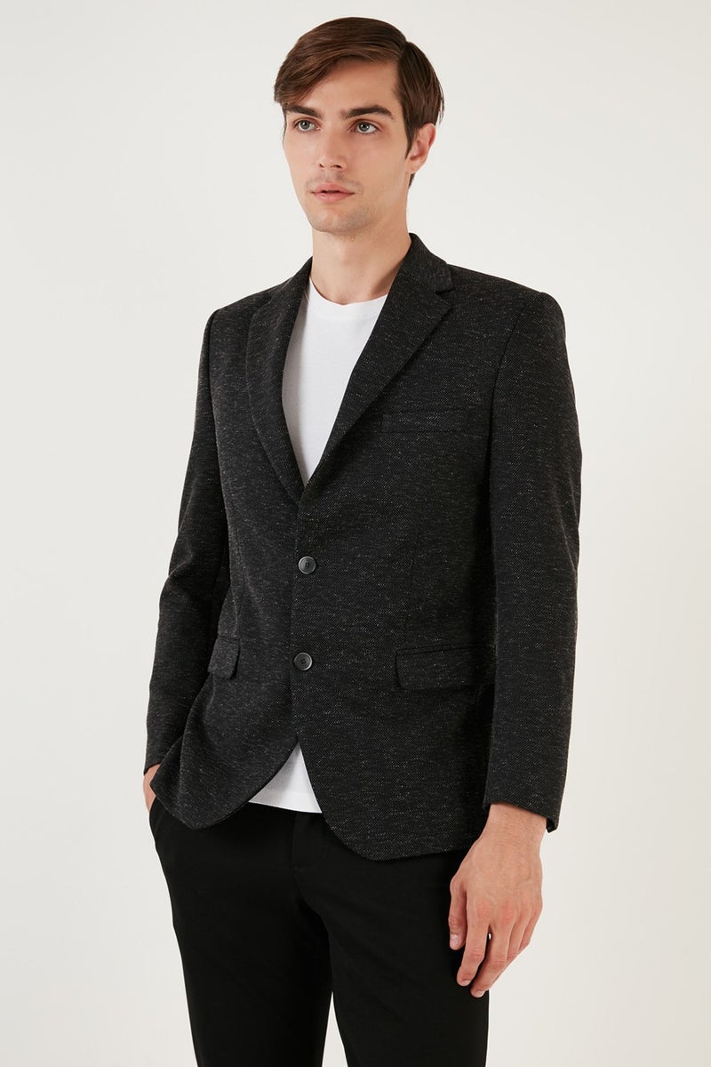 Buratti 6 Drop Double Slits Melted Slim Fit Blazer Men's Jacket 6601020  - Image 2