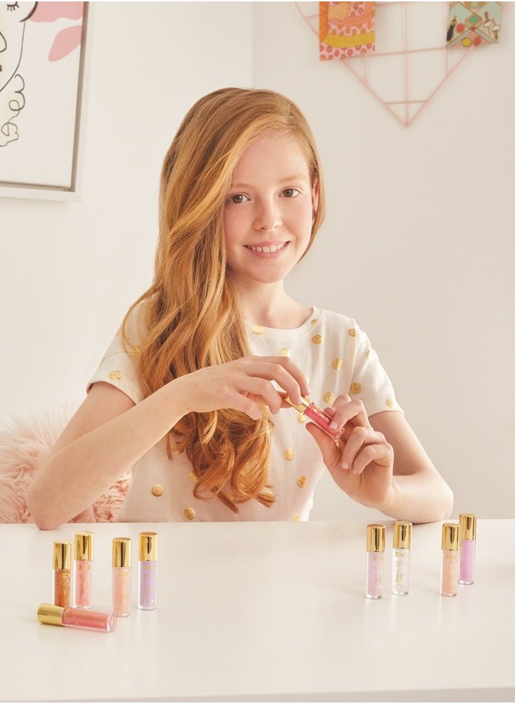 3C4G THREE CHEERS FOR GIRLS - 3C4G Pink and Gold Lip Gloss Set 10 pk - Image 1