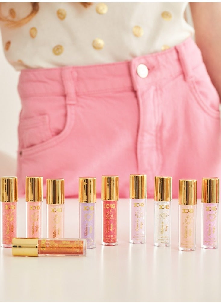 3C4G THREE CHEERS FOR GIRLS - 3C4G Pink and Gold Lip Gloss Set 10 pk - Image 1