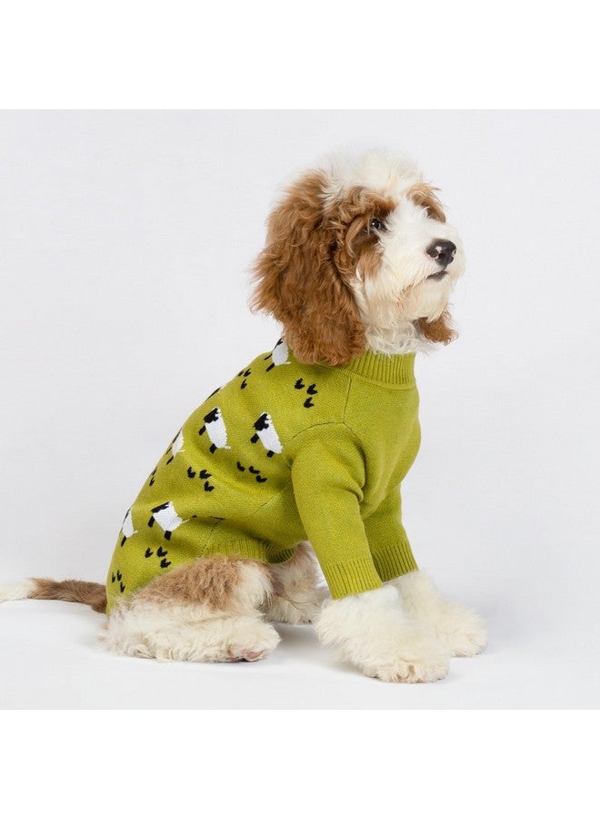 فيت وورم سترة Fitwarm المضحكة للكلاب، ملابس شتوية حرارية للكلاب الصغيرة - للأولاد والبنات - ملابس العطلات - كنزة صوفية - ملابس للحيوانات الأليفة - أسود، أخضر، أبيض - متوسط - Image 2