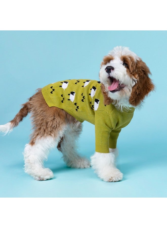 فيت وورم سترة Fitwarm المضحكة للكلاب، ملابس شتوية حرارية للكلاب الصغيرة - للأولاد والبنات - ملابس العطلات - كنزة صوفية - ملابس للحيوانات الأليفة - أسود، أخضر، أبيض - متوسط - Image 4