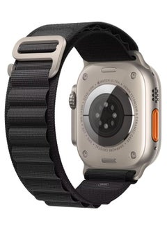Alpine Loop Compatible with Apple Watch Ultra Band,Metal connector Rugged Woven Nylon Men G-Hook Strap for iWatch Series Ultra SE 49mm 45mm 44mm
