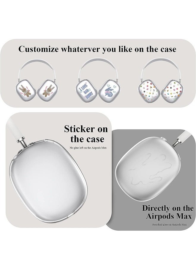 NIBEMINENT - Case Cover for Apple AirPods Max, Full Coverage Anti Scratch Silicone Headphone Protective Case, Headphone Protector Shell Accessories (Transparent) - Image 1