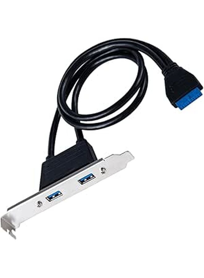 محول USB إلى مزدوج USB 3.0 لشريحة توسيع اللوحة الخلفية للوحة الأم تثبيت فتحة PCI - Image 1