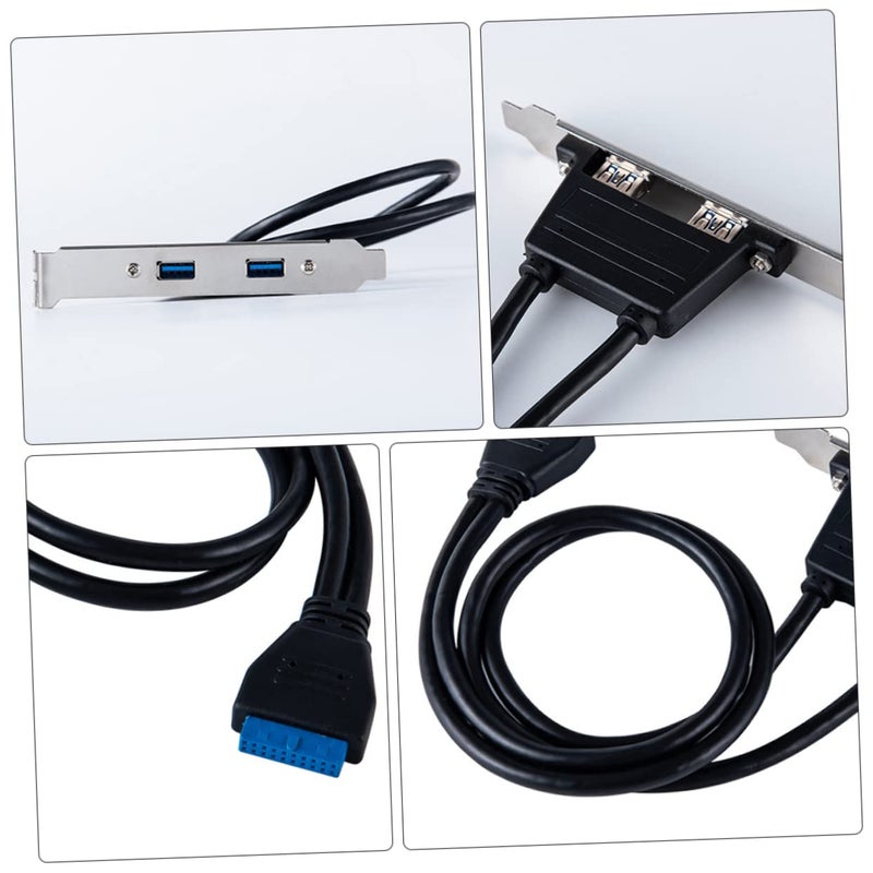 محول USB إلى مزدوج USB 3.0 لشريحة توسيع اللوحة الخلفية للوحة الأم تثبيت فتحة PCI - Image 5