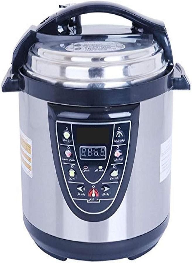 Electric Pressure Cooker 6 Liter Black/Silver 