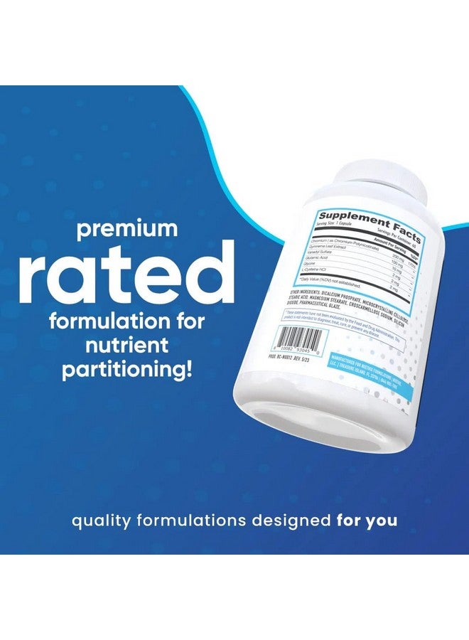 NuEthix Formulations NuEthix Formulations SLIN-Trol, Glucose Disposal Agent Pills for Men & Women, Nutrient Partitioning Supplement with Chromium Polynicotinate, & Glycine, Effective Carb Absorption, Non-GMO, 60 Servings  - Image 3