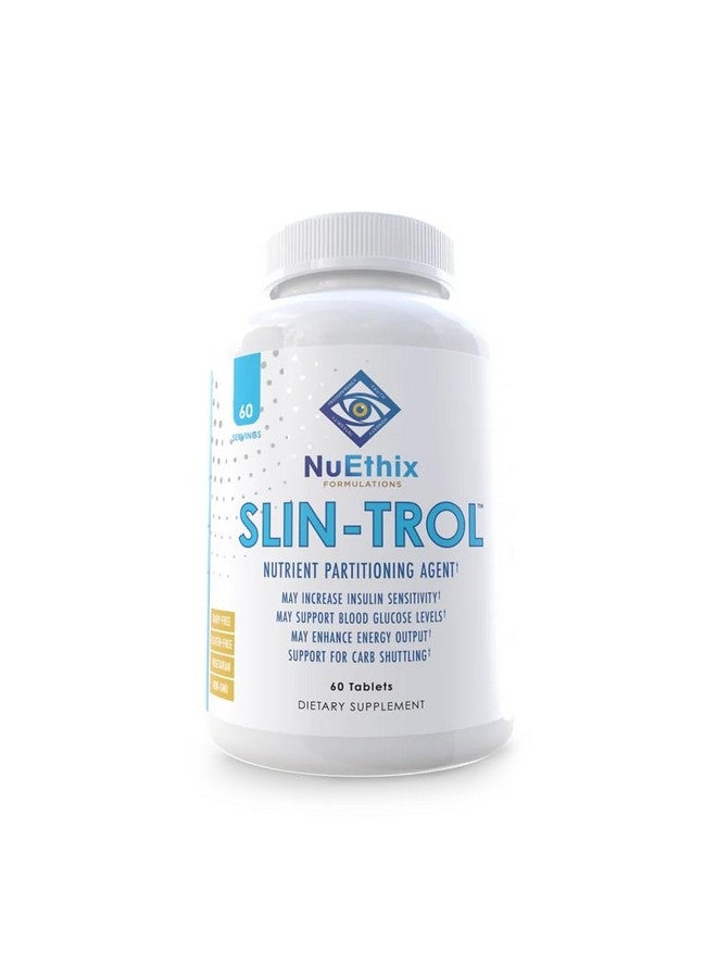 NuEthix Formulations NuEthix Formulations SLIN-Trol, Glucose Disposal Agent Pills for Men & Women, Nutrient Partitioning Supplement with Chromium Polynicotinate, & Glycine, Effective Carb Absorption, Non-GMO, 60 Servings  - Image 1