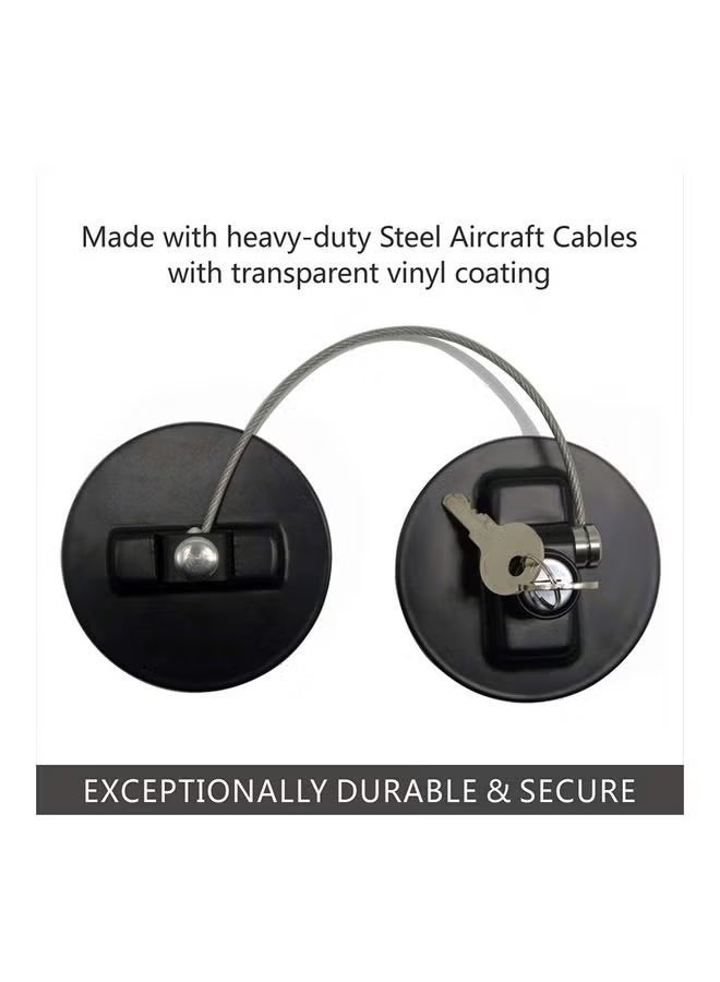 Highly Secured Refrigerator Lock With Key Black - Image 5