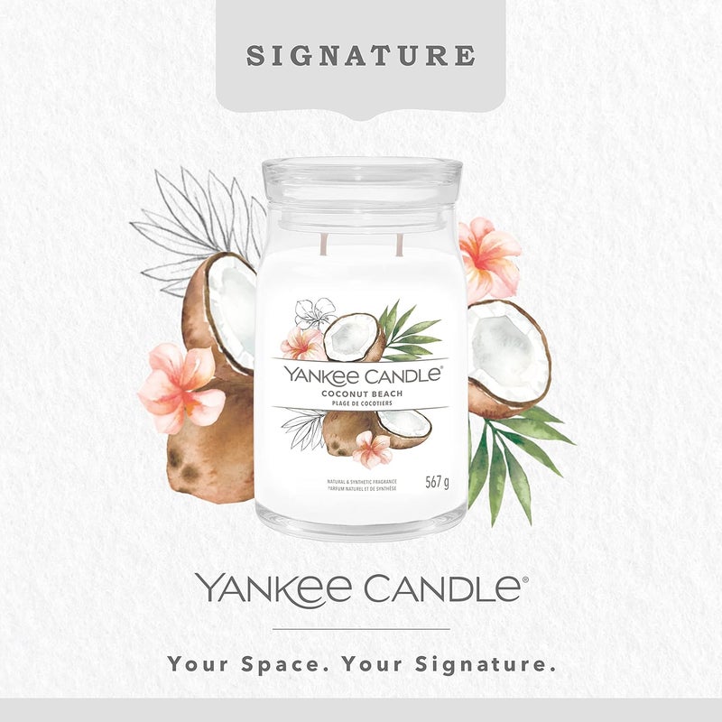 YANKEE CANDLE شمعة يانكي كاندل المميزة L شاطئ جوز الهند - 567غ - Image 2