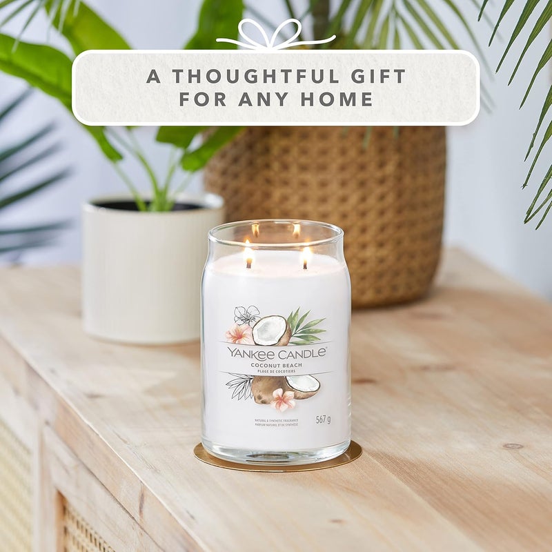YANKEE CANDLE شمعة يانكي كاندل المميزة L شاطئ جوز الهند - 567غ - Image 5