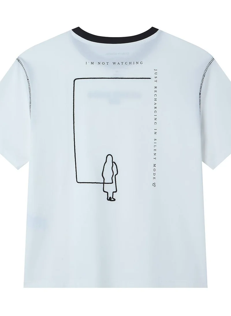 Giordano  Women Cotton Graphic Crewneck Tee for Women | Best Price UAE