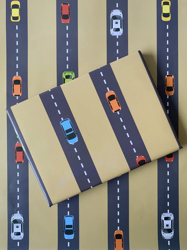 Dovetail Vroom Vroom Kids Gift Wrapping Paper Pack of 6 Sheet - Image 1