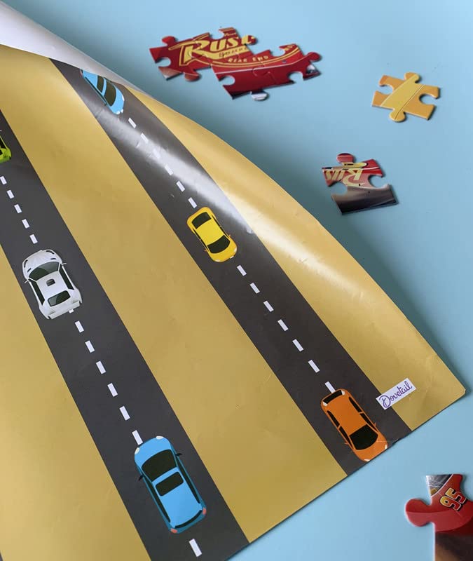 Dovetail Vroom Vroom Kids Gift Wrapping Paper Pack of 6 Sheet - Image 3