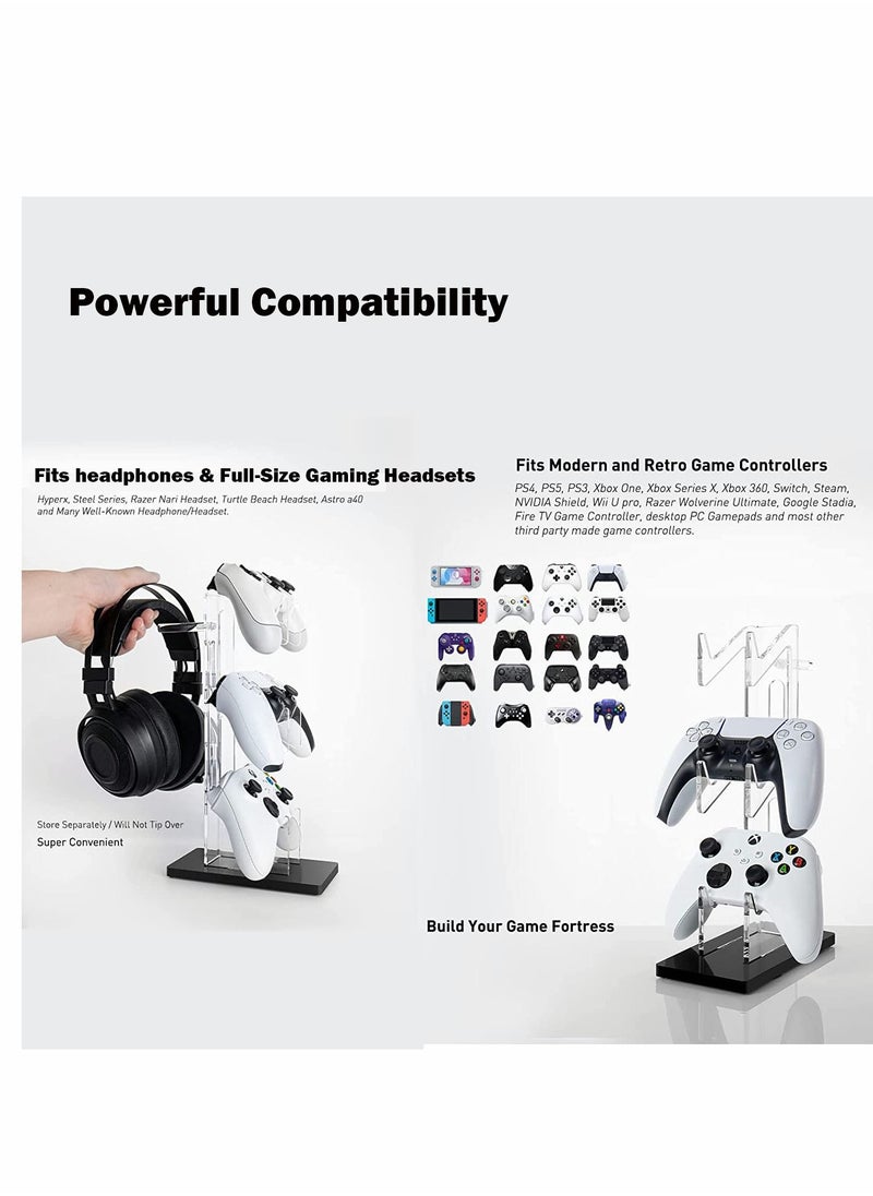 Excefore - Gaming Accessories, Controller Holder, Dual Controller Stand, For Ps5 Ps4 Xbox, For Switch, For Gaming Accessories, Build Game Fortresses - Image 1