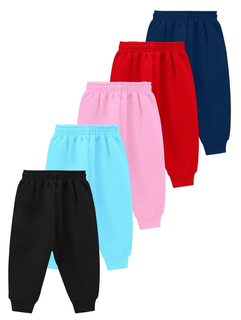 KIDDIFY Store Track Pant For Baby Boys & Baby Girls (Multicolor, Pack of 5) - Image 2