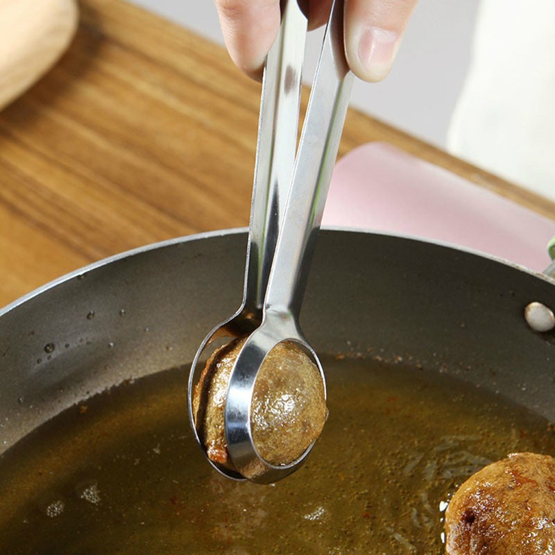 1Pc Stainless Steel Bread Tong Multifunction Food Clip Kitchen Serving Tongs for Eggs Cookies Barbecue ( ) - Image 2