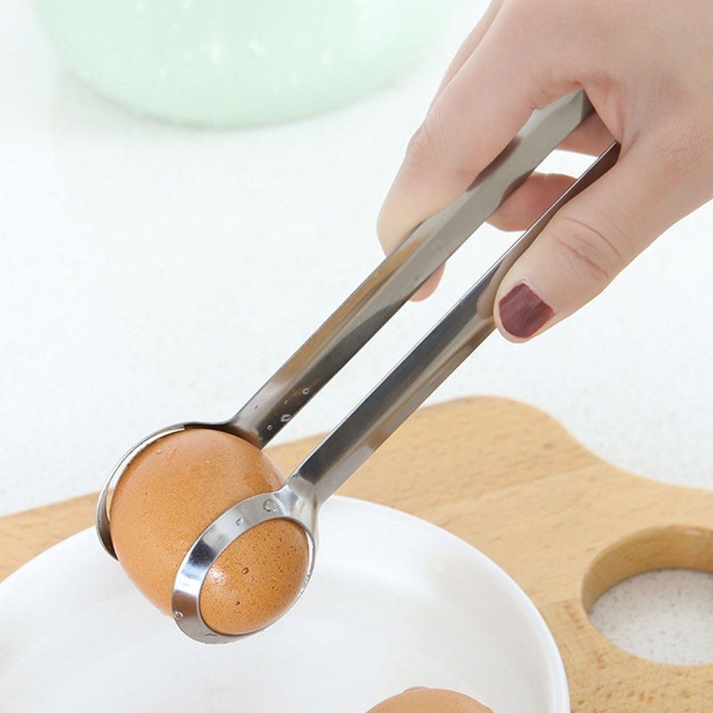 1Pc Stainless Steel Bread Tong Multifunction Food Clip Kitchen Serving Tongs for Eggs Cookies Barbecue ( ) - Image 3
