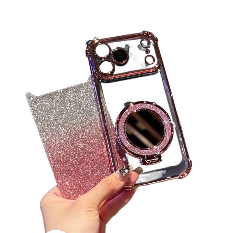Silicone MagSafe Case for iPhone 15 / 15 Plus / 15 Pro / 15 Pro Max with Shockproof and Drop Protection plus Shockproof plus Kickstand plus Strong Magnetic in Black - Image 3