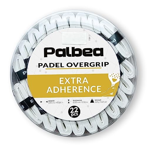Palbea Padel Racket Grip Tape - Packs of 22. Padel Tennis Racket Grip Tape - Padel Tennis Grips Overgrip for Sweat Absorption & Non-Slip. Also Suitable as Tennis Racquet Grip Wrap Tape. - Image 1